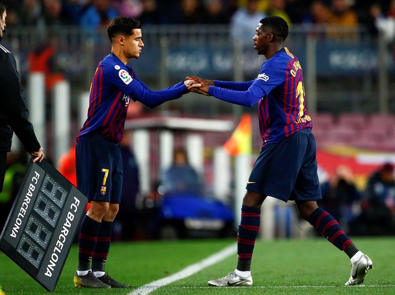 Coutinho sustituye a Dembélé en el juego vs Real Sociedad