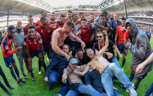 Lille en festejo tras triunfo sobre el Bordeaux 