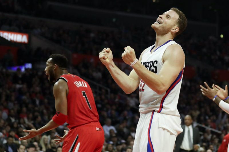 Blake Griffin durante un partido de los Pistons