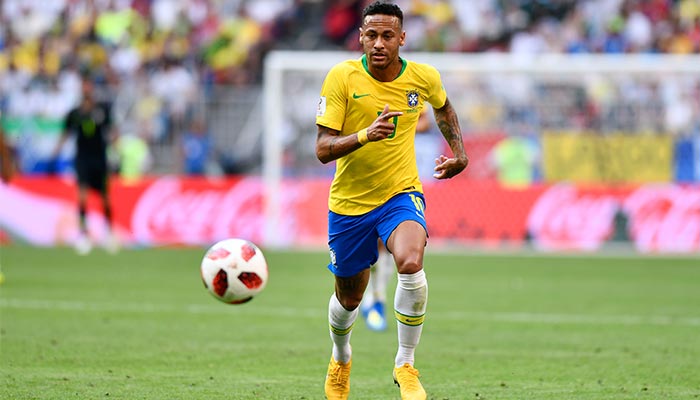 Neymar durante el Mundial de Rusia 