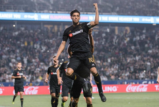 Carlos Vela, en un partido de LAFC