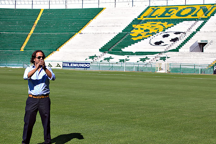 Jesús Martínez en el Estadio León