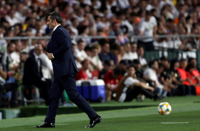 Ernesto Valverde durante la Final de la Copa del Rey 