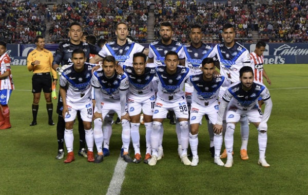 Jugadores del Celaya antes de un partido