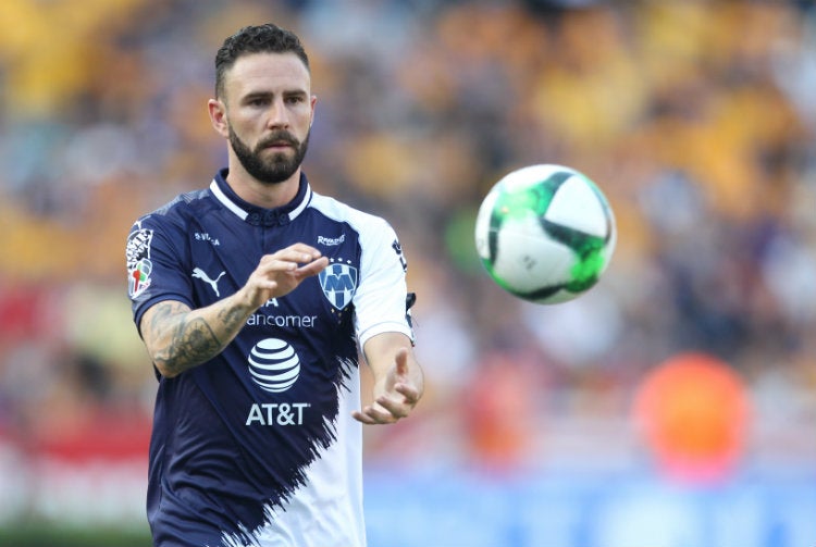 Miguel Layún, durante un juego con Rayados