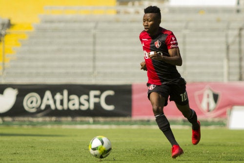 Aboagye en un partido con Atlas 