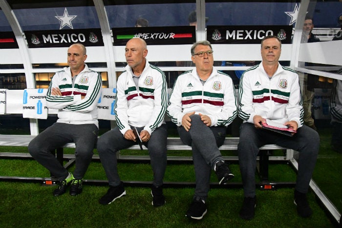 Martino, desde el banquillo del Tricolor