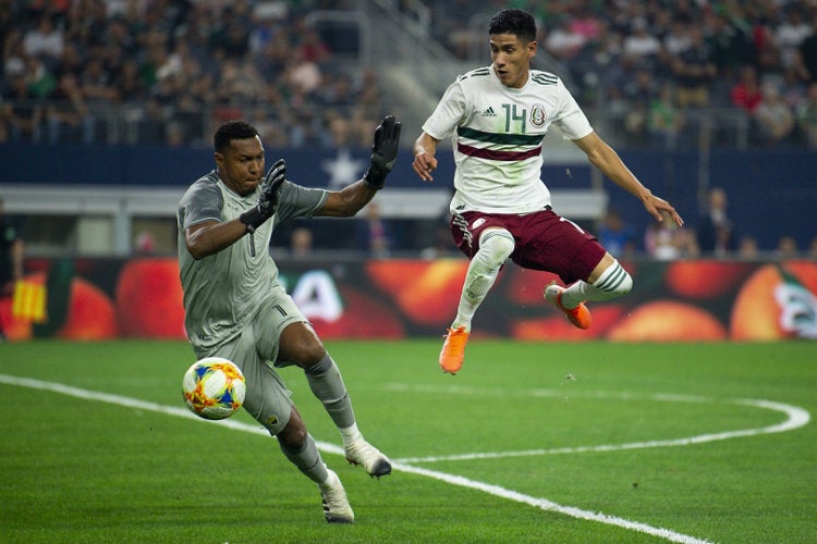 Uriel Antuna, durante el duelo contra Ecuador