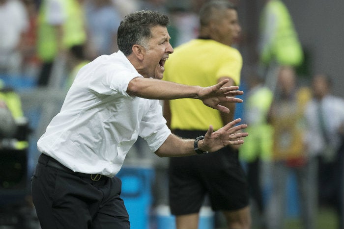 Juan Carlos Osorio durante un juego con la Selección Nacional 