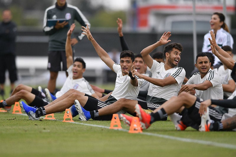 Entrenamiento del Tri de cara a su debut en la Copa Oro