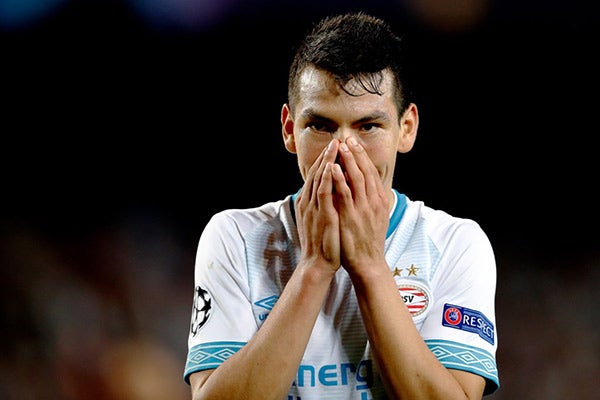 Lozano se lamenta en juego de PSV