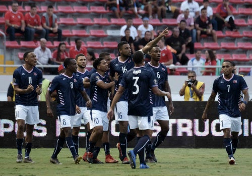 Bermudas celebra su primer gol en la historia en Copa América