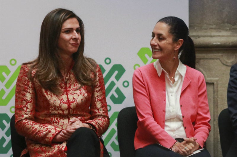 Gabriela Guevara y Claudia Sheinbaum