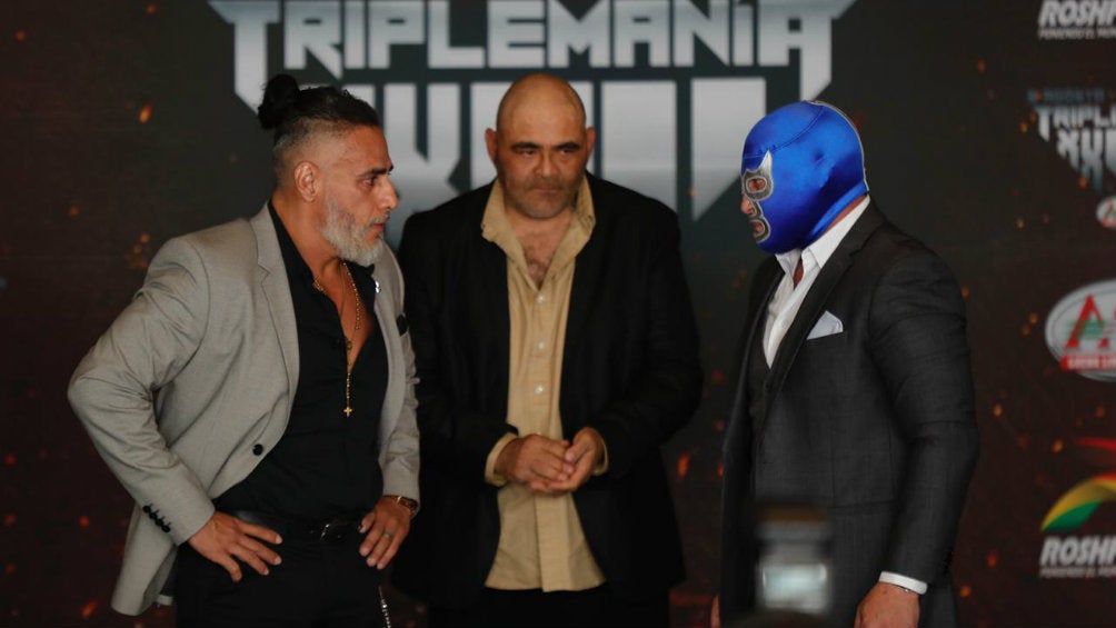  Blue Demon Jr. y Rey Wagner se encaran 