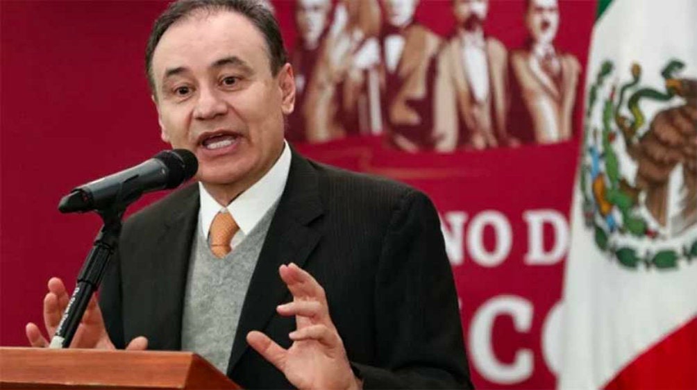 Alfonso Durazo, durante conferencia de prensa