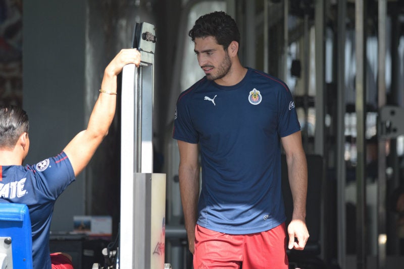 Briseño, durante la pretemporada de Chivas