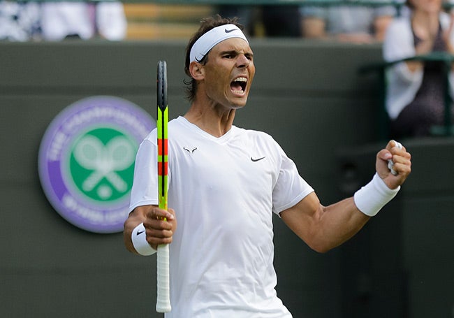 Nadal celebra ante Querrey