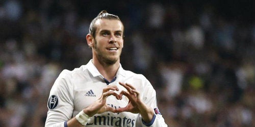 Bale durante un partido con el Real Madrid 