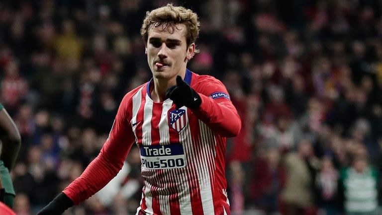 Antoine Griezmann celebra un gol con el Atlético de Madrid