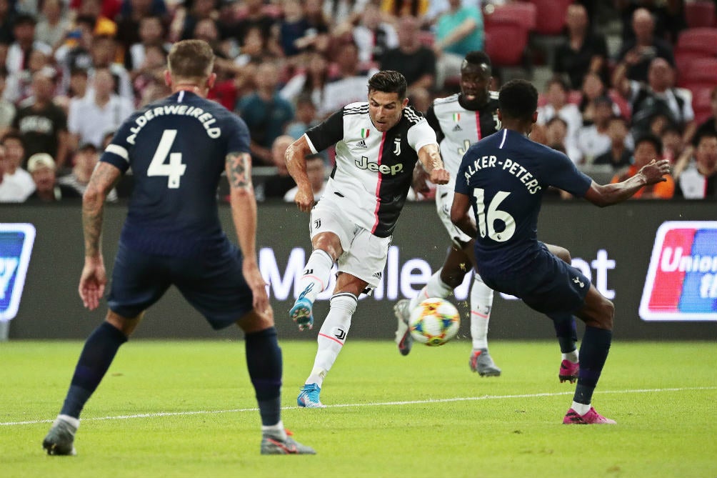 Cristiano Ronaldo anotó el segundo gol de la Juventus ante el Tottenham