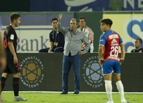 Boy dirige a sus pupilos en un encuentro ante el Atlético de Madrid 