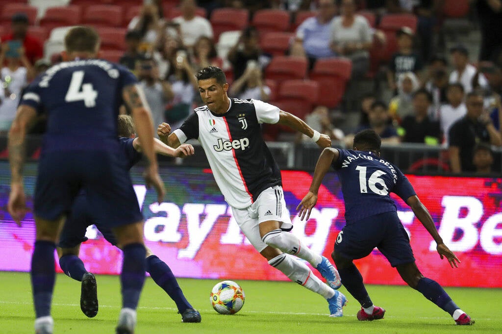 Cristiano Ronaldo durante el Juventus contra Tottenham