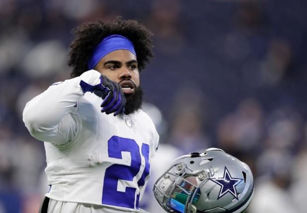 Elliott, en un partido de Dallas