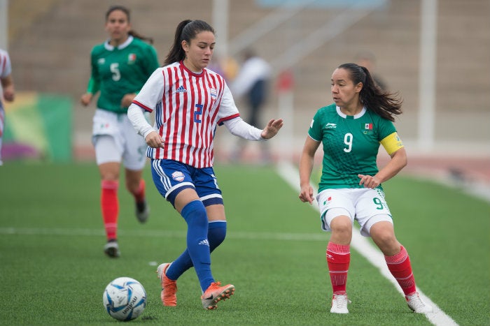 Charlyn Corral, durante el partido