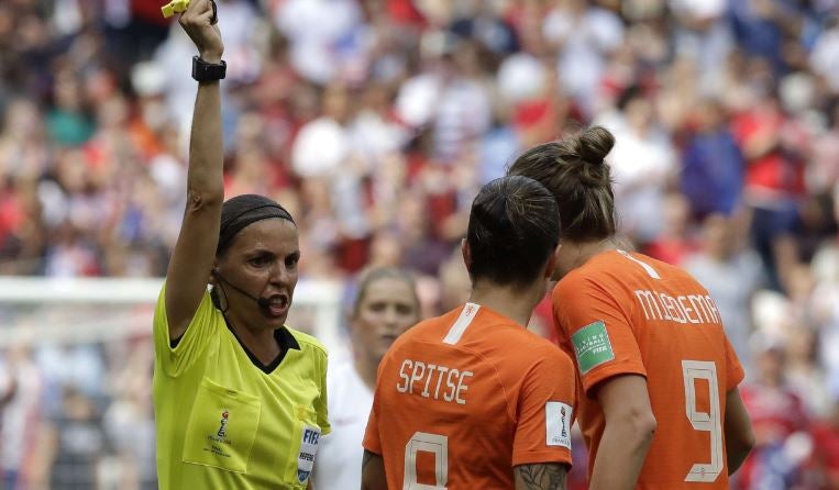 Stéphanie Frappart, en la Final del Mundial de Francia 2019