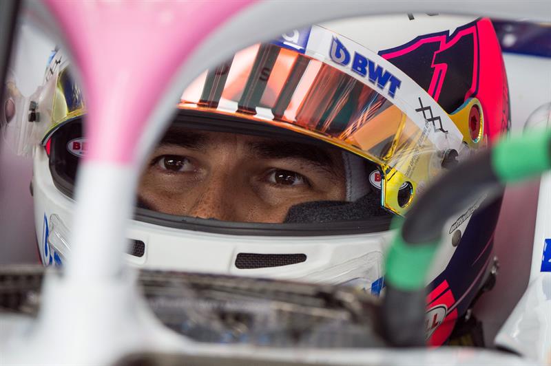 Checo Pérez en el GP de Hungría