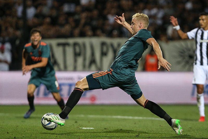 Donny van de Beek, en un partido del Ajax