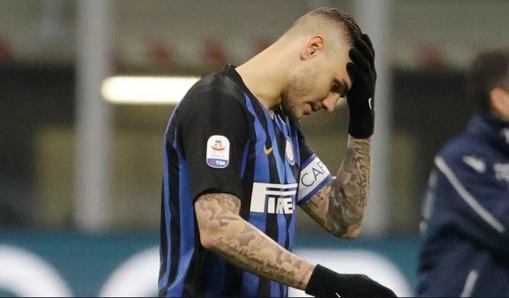 Mauro Icardi durante un partido del Inter