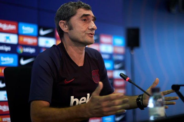 Valverde, en coferencia de prensa