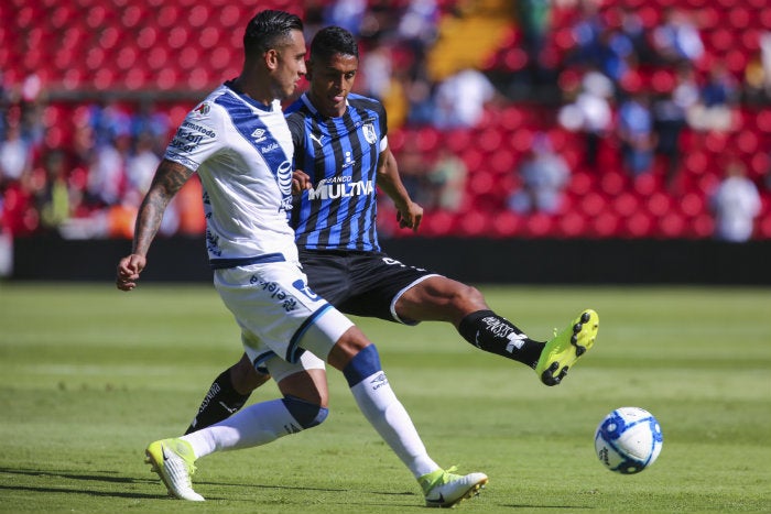 Jesús Zavala y Luis Romo, durante el partido