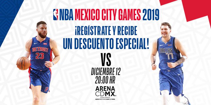 Uno de los anuncios de los juegos de NBA México 