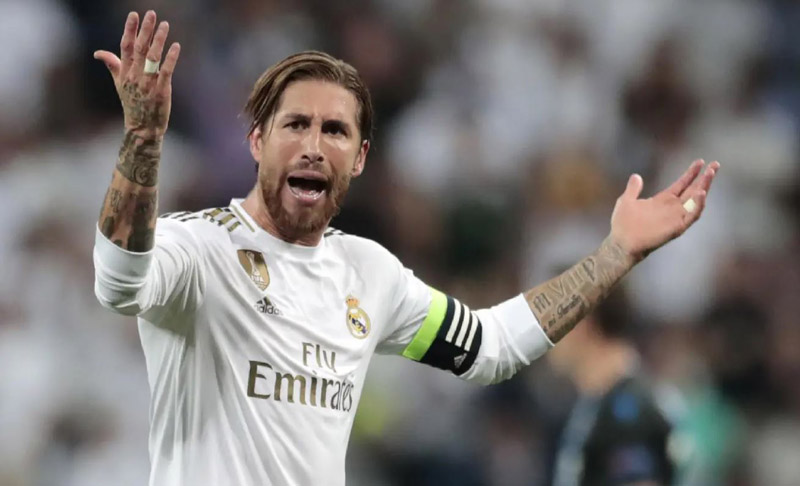 Ramos, en un compromiso del Real Madrid 
