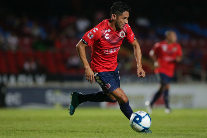 Ángel Reyna, durante un partido de Veracruz