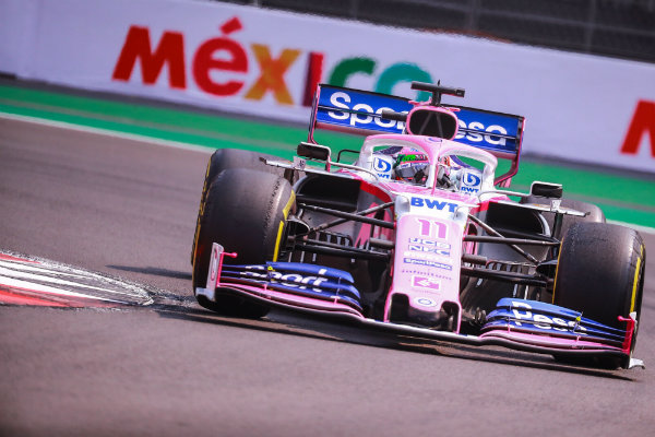 Sergio 'Checo' Pérez, en acción en el GP de México