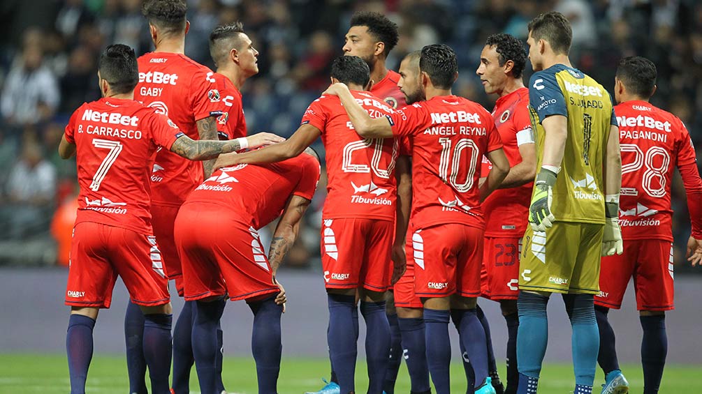 Jugadores de Veracruz durante un juego