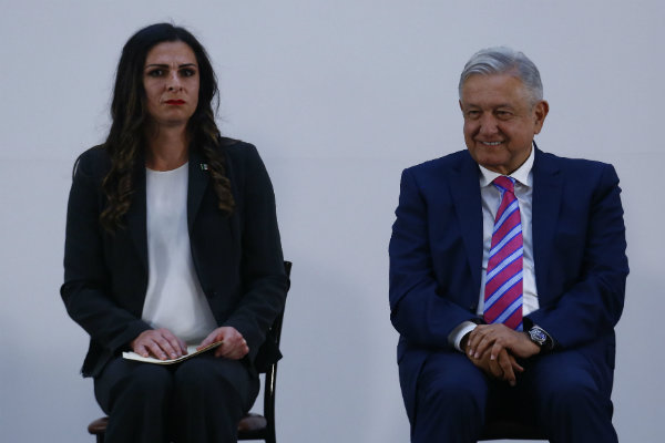  Ana Gabriela Guevara y Andrés Manuel López Obrador