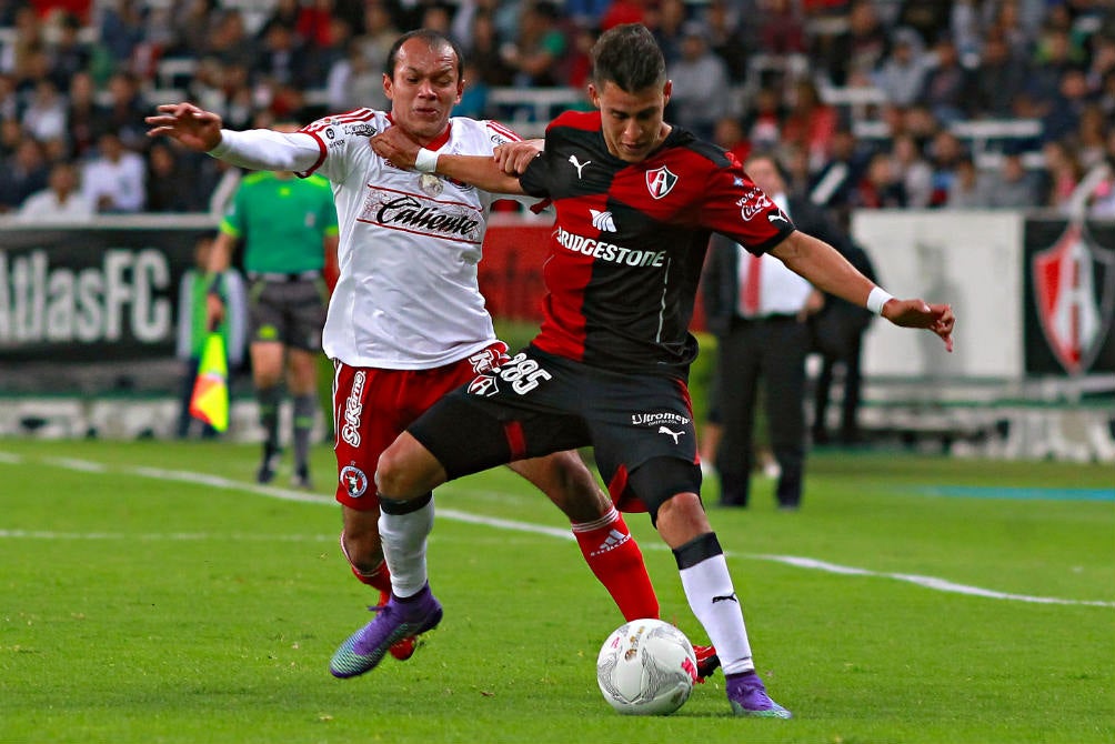 Cristian Calderón en su etapa con el Atlas