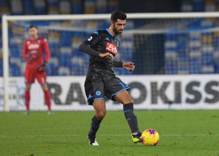 Luperto, en el partido ante Parma