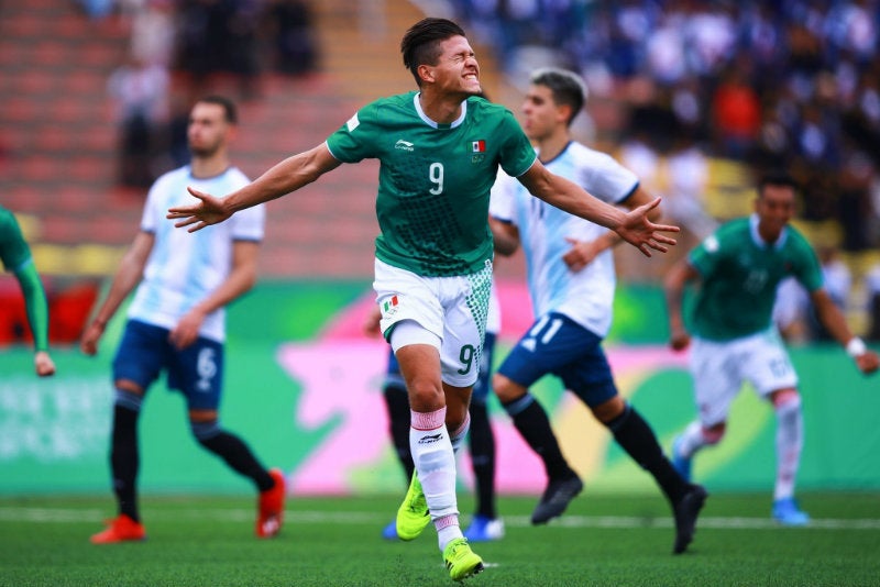 Selección Mexicana Sub23 celebrando gol