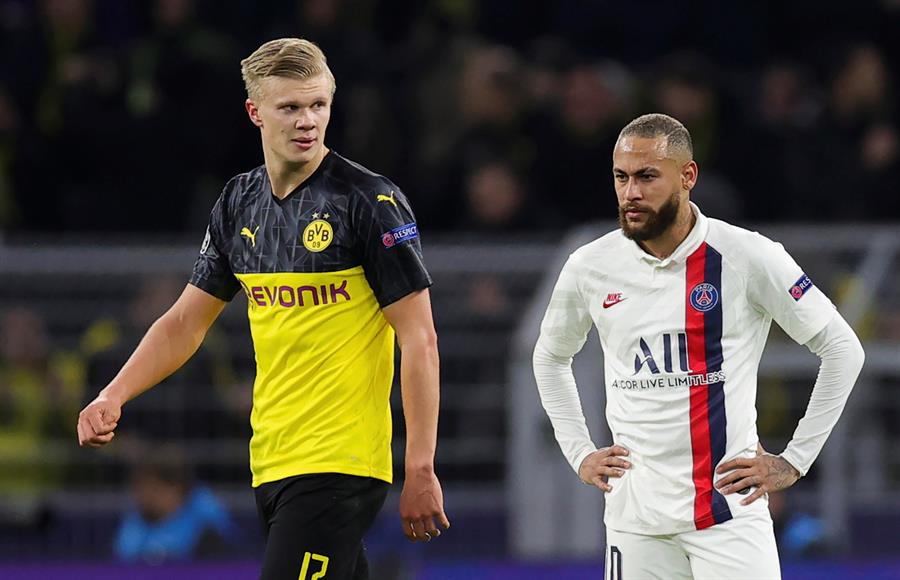 El brasileño, durante el partido contra Borussia Dortmund