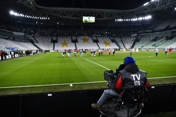 Allianz Stadium vació en el Derbi de Italia