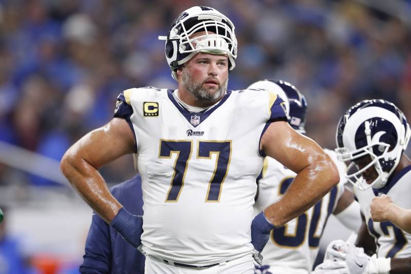 Andrew Whitworth, en un partido