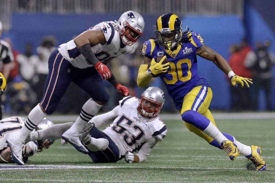 El corredor disputó el Super Bowl LIII ante New England Patriots