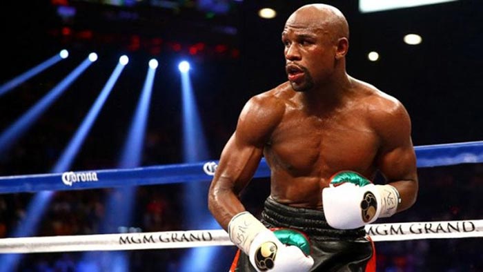 Mayweather, en una pelea