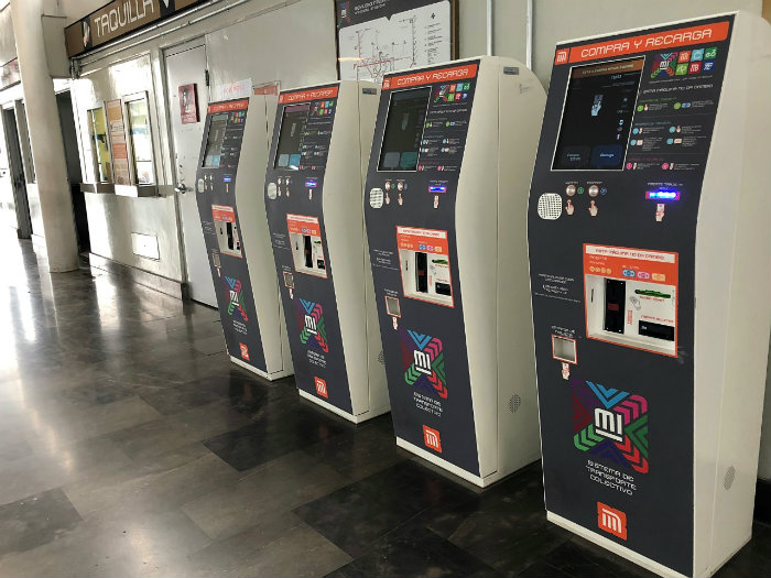 Máquinas de recarga del Metro de la CDMX