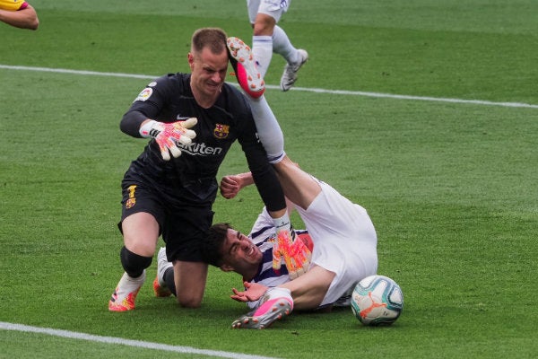 Ter Stegen en acción ante Valladolid